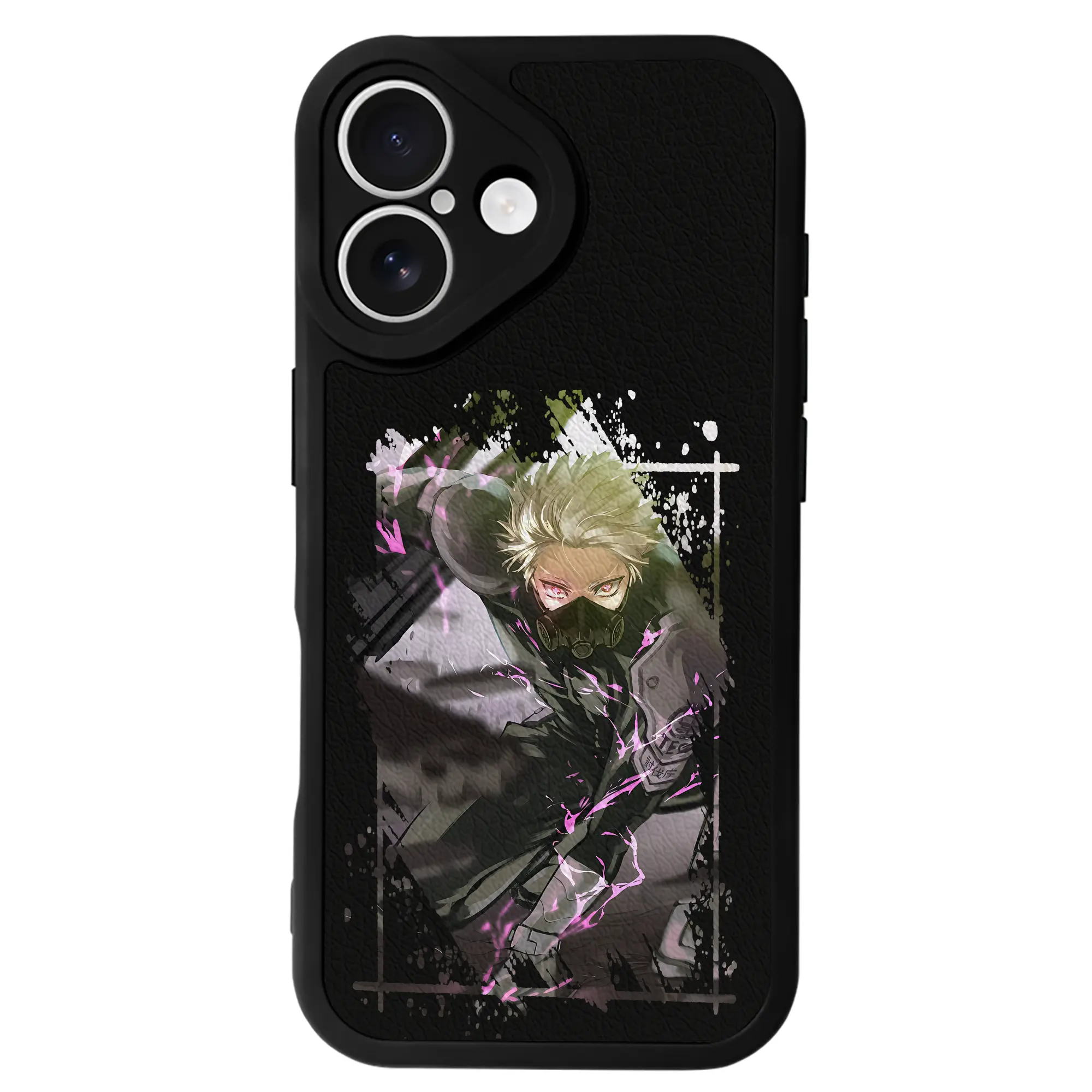 怪獣8号 グッズ,鳴海弦 - IPhone 16シリーズ対応 ・ シリコンスマホケース ・ レザー調 ・ 高精度フィット ・ 耐衝撃 ・ ワイヤレス充電対応 ・ 精密カット